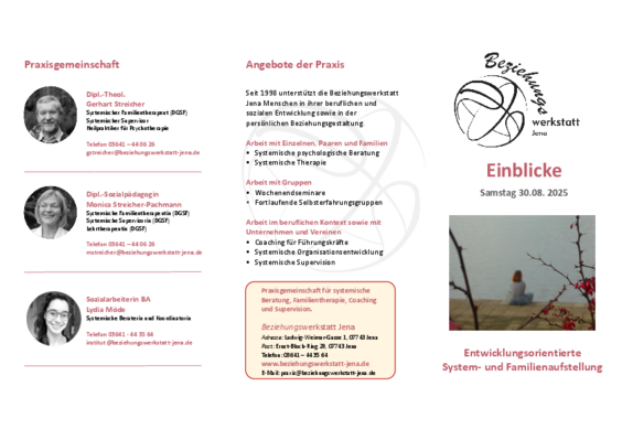 Flyer Beziehungswerkstatt Jena